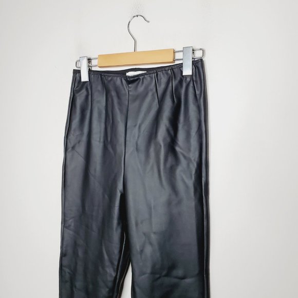 Gentle Fawn Pants Skinny High Rise Faux Leather Black S - Picture 5 of 10